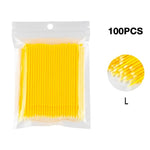 Load image into Gallery viewer, 100PCS/Lot Disposable Eyelash Brushes Swab Microbrushes
