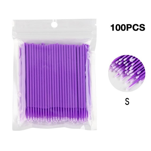 100PCS/Lot Disposable Eyelash Brushes Swab Microbrushes