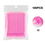 Load image into Gallery viewer, 100PCS/Lot Disposable Eyelash Brushes Swab Microbrushes
