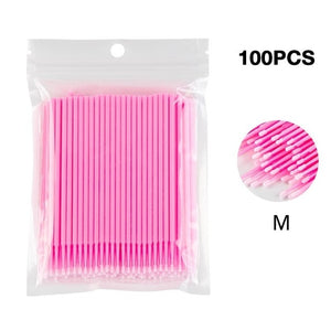 100PCS/Lot Disposable Eyelash Brushes Swab Microbrushes