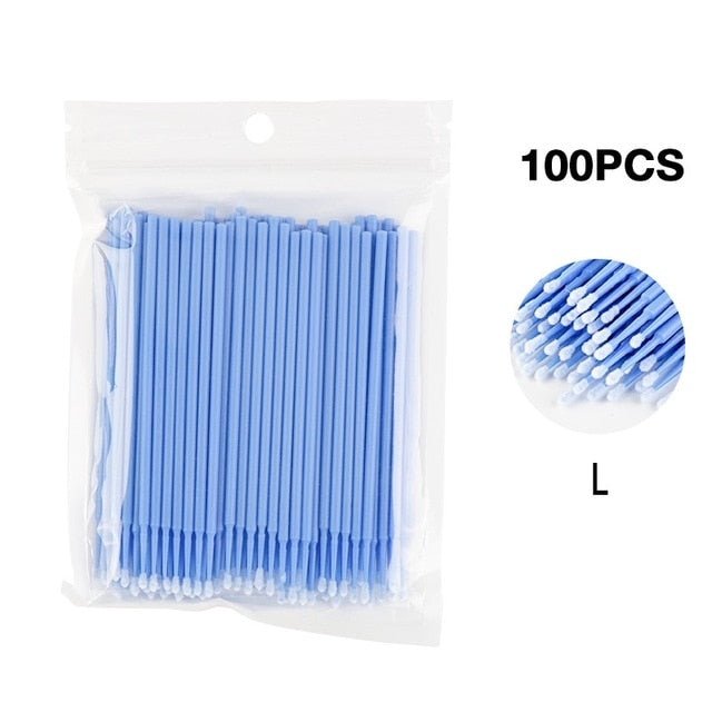 100PCS/Lot Disposable Eyelash Brushes Swab Microbrushes