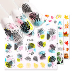 Load image into Gallery viewer, 1 Sheet Nail Sticker Flower Leaves Slider Transfer Nail Stickers
