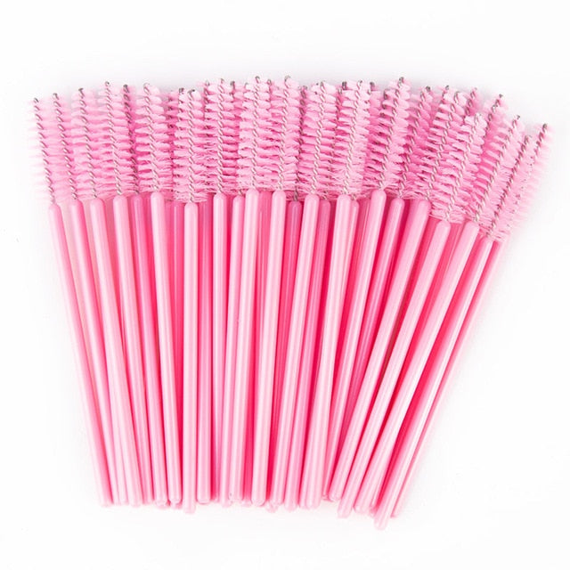 zwellbe New Good Quality Disposable 25 Pcs/Pack Eyelash Eye Lash Makeup Brush