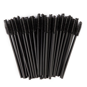 zwellbe New Good Quality Disposable 25 Pcs/Pack Eyelash Eye Lash Makeup Brush