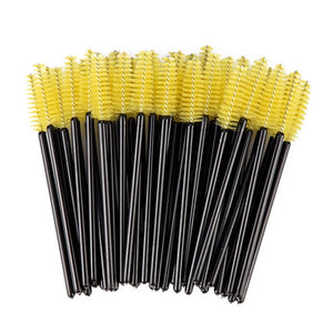 zwellbe New Good Quality Disposable 25 Pcs/Pack Eyelash Eye Lash Makeup Brush