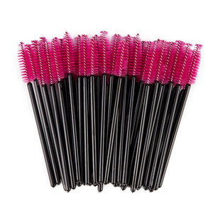 zwellbe New Good Quality Disposable 25 Pcs/Pack Eyelash Eye Lash Makeup Brush