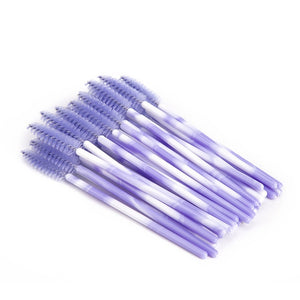 zwellbe New Good Quality Disposable 25 Pcs/Pack Eyelash Eye Lash Makeup Brush