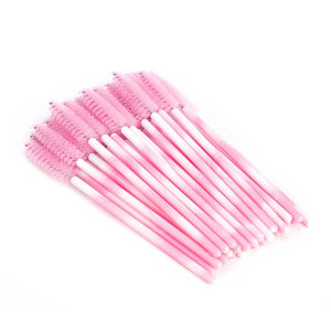 zwellbe New Good Quality Disposable 25 Pcs/Pack Eyelash Eye Lash Makeup Brush