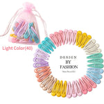 Load image into Gallery viewer, 3-40Pcs 5cm Snap Hair Clips for Hair Clip pins
