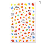 Load image into Gallery viewer, 1 Sheet Nail Sticker Flower Leaves Slider Transfer Nail Stickers
