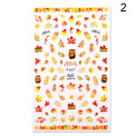 Load image into Gallery viewer, 1 Sheet Nail Sticker Flower Leaves Slider Transfer Nail Stickers
