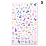 Load image into Gallery viewer, 1 Sheet Nail Sticker Flower Leaves Slider Transfer Nail Stickers
