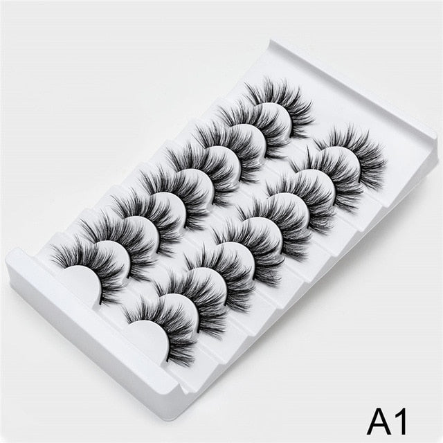 SEXYSHEEP 4/8 pairs 3D Mink Lashes Natural False Eyelashes