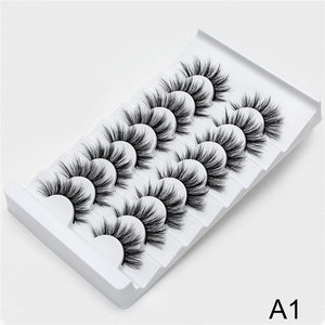 SEXYSHEEP 4/8 pairs 3D Mink Lashes Natural False Eyelashes