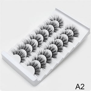 SEXYSHEEP 4/8 pairs 3D Mink Lashes Natural False Eyelashes