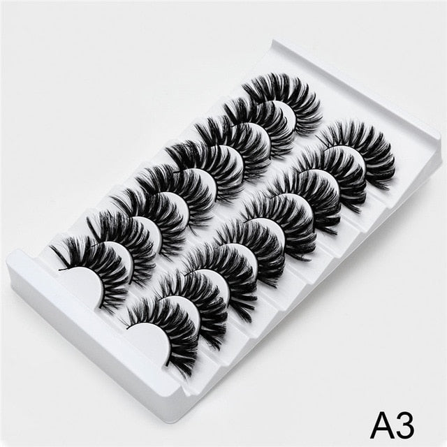 SEXYSHEEP 4/8 pairs 3D Mink Lashes Natural False Eyelashes