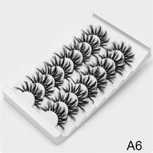 SEXYSHEEP 4/8 pairs 3D Mink Lashes Natural False Eyelashes