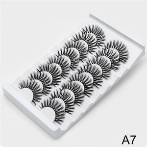 SEXYSHEEP 4/8 pairs 3D Mink Lashes Natural False Eyelashes