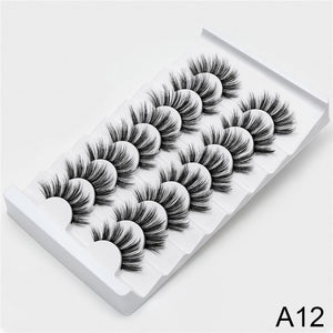 SEXYSHEEP 4/8 pairs 3D Mink Lashes Natural False Eyelashes