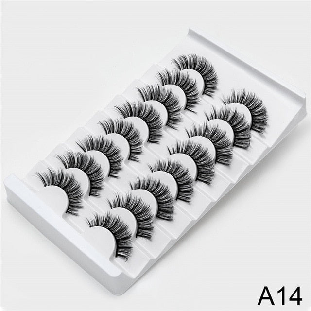 SEXYSHEEP 4/8 pairs 3D Mink Lashes Natural False Eyelashes