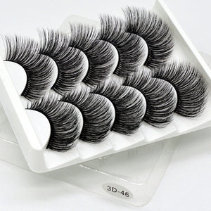 SEXYSHEEP 4/8 pairs 3D Mink Lashes Natural False Eyelashes