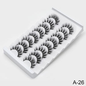 SEXYSHEEP 4/8 pairs 3D Mink Lashes Natural False Eyelashes