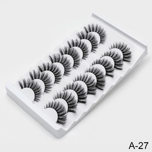 SEXYSHEEP 4/8 pairs 3D Mink Lashes Natural False Eyelashes