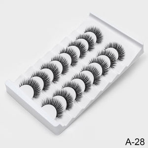 SEXYSHEEP 4/8 pairs 3D Mink Lashes Natural False Eyelashes