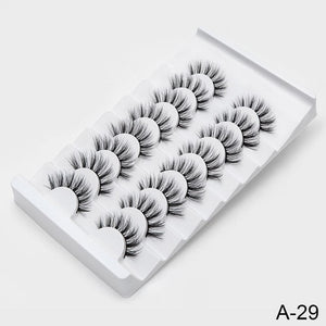 SEXYSHEEP 4/8 pairs 3D Mink Lashes Natural False Eyelashes