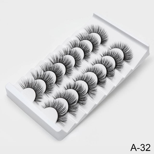 SEXYSHEEP 4/8 pairs 3D Mink Lashes Natural False Eyelashes