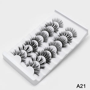 SEXYSHEEP 4/8 pairs 3D Mink Lashes Natural False Eyelashes