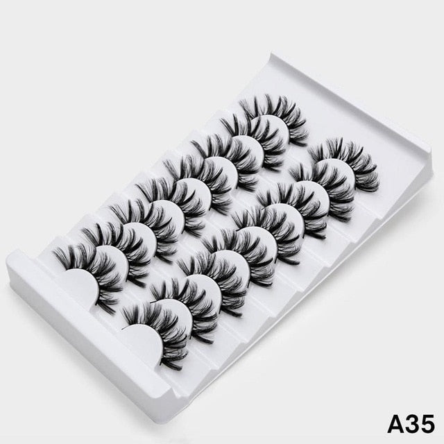 SEXYSHEEP 4/8 pairs 3D Mink Lashes Natural False Eyelashes