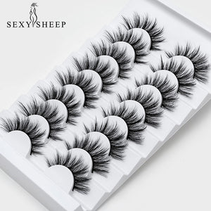 SEXYSHEEP 4/8 pairs 3D Mink Lashes Natural False Eyelashes