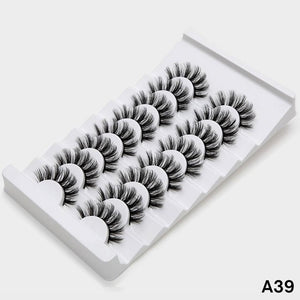 SEXYSHEEP 4/8 pairs 3D Mink Lashes Natural False Eyelashes