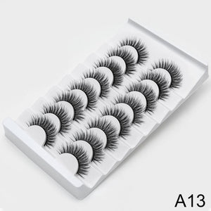 SEXYSHEEP 4/8 pairs 3D Mink Lashes Natural False Eyelashes