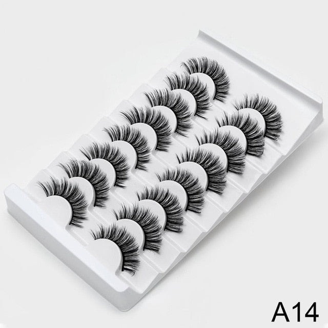 SEXYSHEEP 4/8 pairs 3D Mink Lashes Natural False Eyelashes