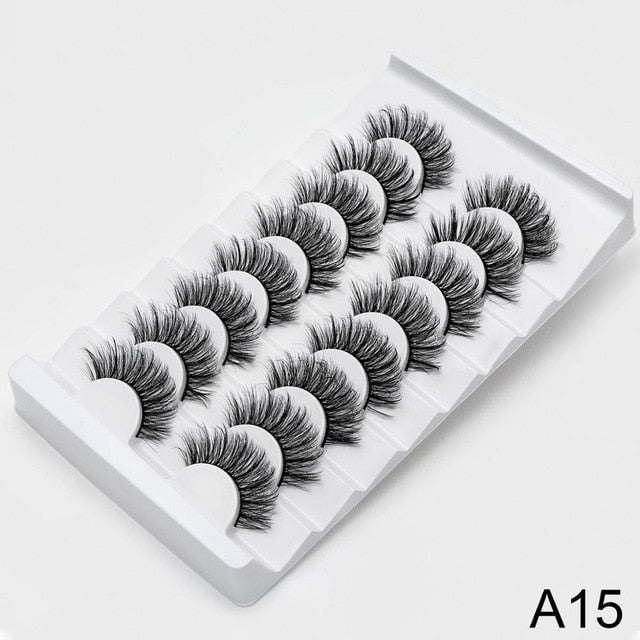 SEXYSHEEP 4/8 pairs 3D Mink Lashes Natural False Eyelashes