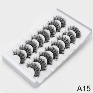 SEXYSHEEP 4/8 pairs 3D Mink Lashes Natural False Eyelashes