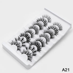 SEXYSHEEP 4/8 pairs 3D Mink Lashes Natural False Eyelashes