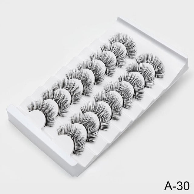 SEXYSHEEP 4/8 pairs 3D Mink Lashes Natural False Eyelashes