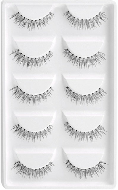 CLOTHOBEAUTY 5 Pairs False Eyelashes,Long Thick Reusable Makeup