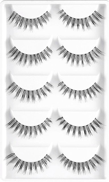 CLOTHOBEAUTY 5 Pairs False Eyelashes,Long Thick Reusable Makeup