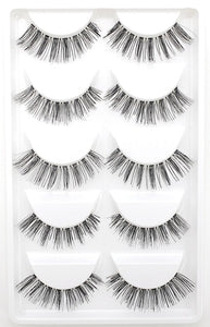 CLOTHOBEAUTY 5 Pairs False Eyelashes,Long Thick Reusable Makeup