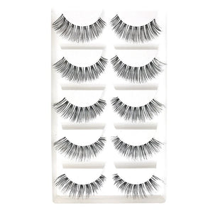 CLOTHOBEAUTY 5 Pairs False Eyelashes,Long Thick Reusable Makeup