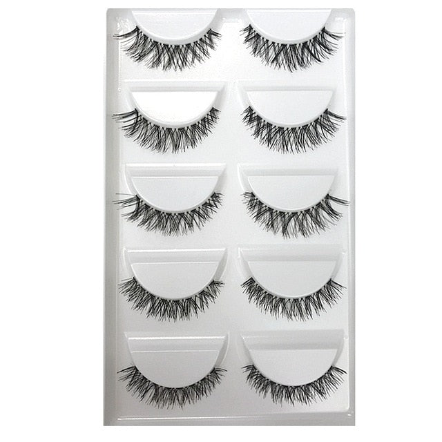 CLOTHOBEAUTY 5 Pairs False Eyelashes,Long Thick Reusable Makeup