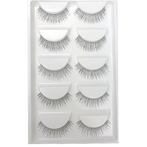 CLOTHOBEAUTY 5 Pairs False Eyelashes,Long Thick Reusable Makeup