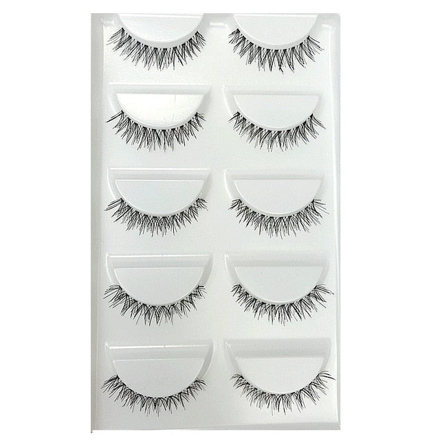 CLOTHOBEAUTY 5 Pairs False Eyelashes,Long Thick Reusable Makeup