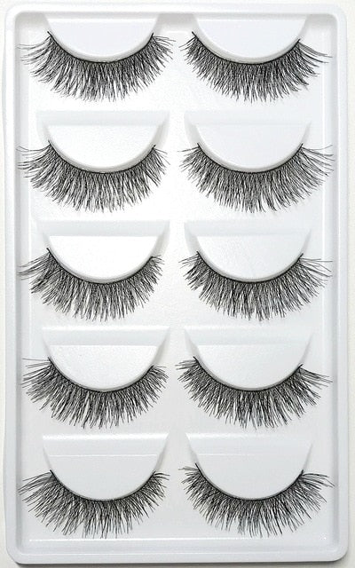 CLOTHOBEAUTY 5 Pairs False Eyelashes,Long Thick Reusable Makeup