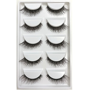 CLOTHOBEAUTY 5 Pairs False Eyelashes,Long Thick Reusable Makeup