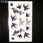 Load image into Gallery viewer, Hot Small Sexy Lips Leaf Black Cartoon Temporary Tattoo Cute Star Tattoo Sticker
